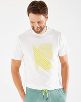 Crewneck T-shirt Mannen - Off White - Maat XL