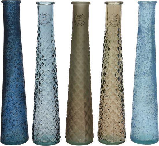 Decoris Vase Glas Recyclé - Décoration - Assorti cm Assortiment