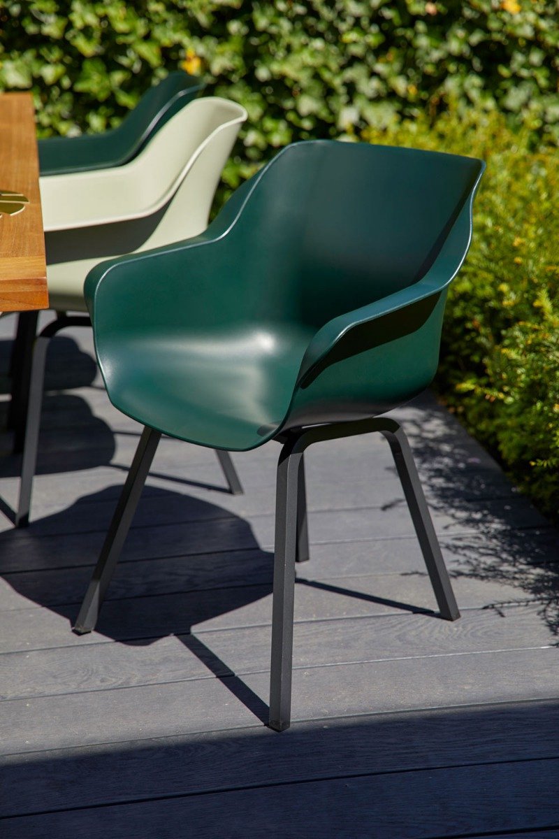 Hartman Sophie armchair chaise de jardin avec accoudoirs - Vert foncé