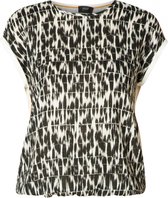 YEST Katinka Jersey Shirt - Ecru/Black - maat 46