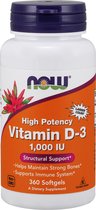 Now Foods - Vitamine D3 1000IE - 360 Softgels