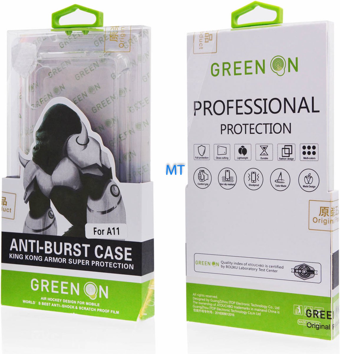 GreenOn Anti burst case Samsung S21 Transparant
