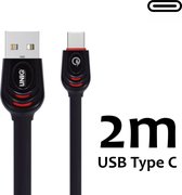 UNIQ Accessory Type-C Kabel Fast charging/data transfer 2M - Zwart