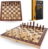 No Peak schaakspel - schaakset - schaakbord met schaakstukken - Inclusief E-Book - magnetisch - inklapbaar