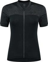 Rogelli Melange Fietsshirt - Korte Mouwen - Dames - Zwart - Maat L