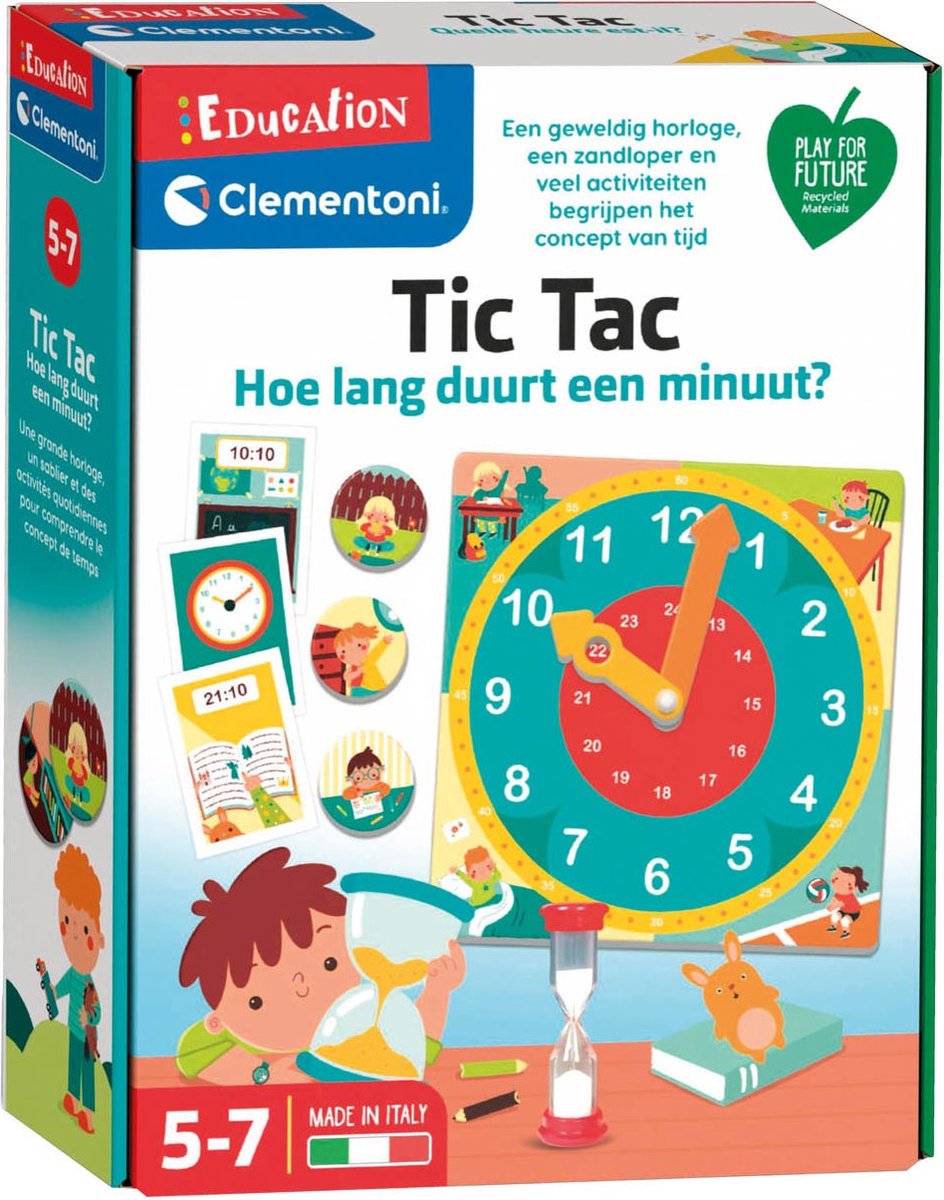 Clementoni - Education - Tic Tac Hoe Lang Duurt Een Minuut?