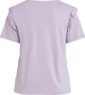 Vila VIKALIE S/S TOP/SU Dames Tshirt Lavender - Maat L