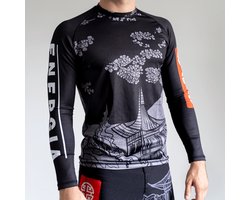 Energia Fightwear Temple - Longsleeve Rashguard L - MMA/BJJ - Heren/Dames - Bescherming Vechtsport