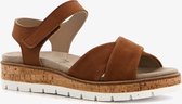 Hush Puppies leren dames sandalen - Cognac - Maat 42 - Echt leer - Uitneembare zool