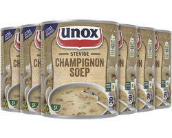 Unox Soep Stevige champignonsoep - 6 x 0,8 liter - voordeelverpakking
