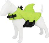 Honden zwemvest "Haai" - Zwemvest voor honden - Groen - Maat XS