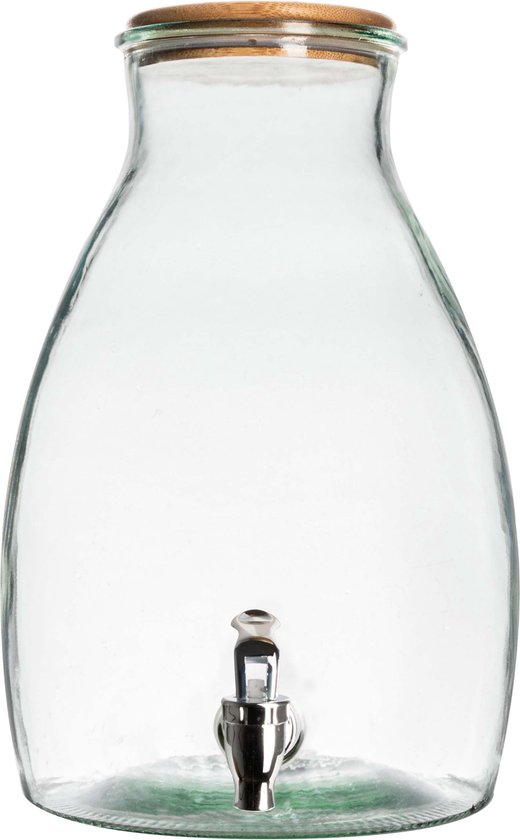 Gusta - Drankdispenser - 5,5L - met tapkraantje - Glas - ø19x29,5cm
