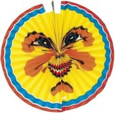bollampion 23 cm papier geel/blauw/rood