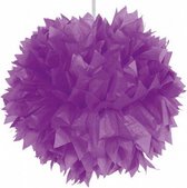 pompon 30 cm crÃªpepapier paars