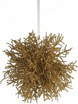 kerstversiering takkenbal ro Galan 20 cm goud