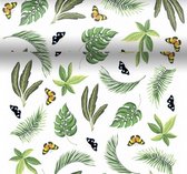 tafelloper op rol Rainforest 40 x 480 cm papier groen
