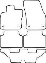 Jeu de moquettes Volkswagen Touran - version 7 places 2015 ->