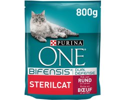 Purina ONE Sterilcat - Rund/Granen - Kattenvoer - 800 g