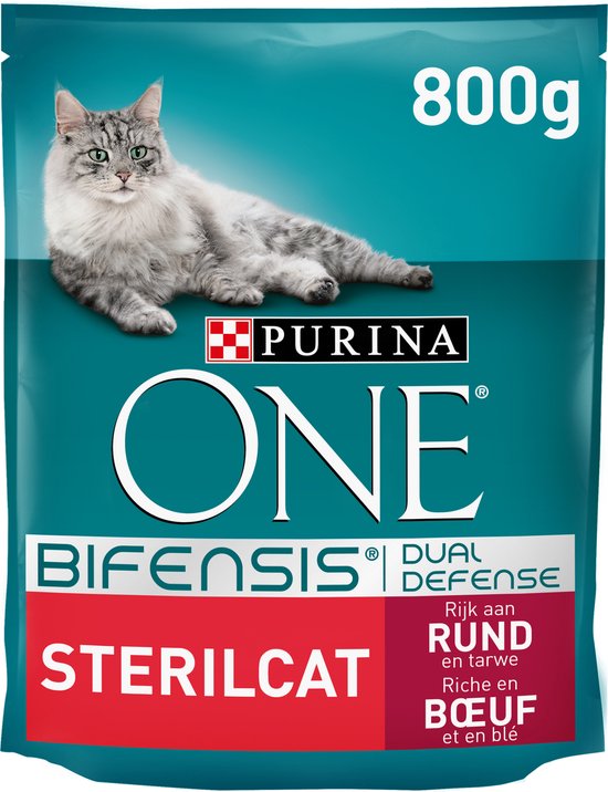 Purina ONE Sterilcat - Rund/Granen - Kattenvoer - 800 g | bol.com