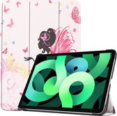 iPad Air 5 2022 Hoes Smart Cover Book Case Hoesje Leder Look - Elfje