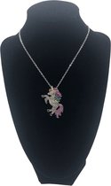 Unicorn ketting zilver, Eenhoorn, Magisch, Rainbow, Regenboog, Chain, Necklace