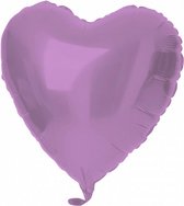 folieballon Hart 45 cm metallic paars