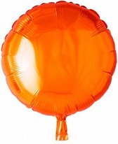 folieballon rond 45 cm oranje