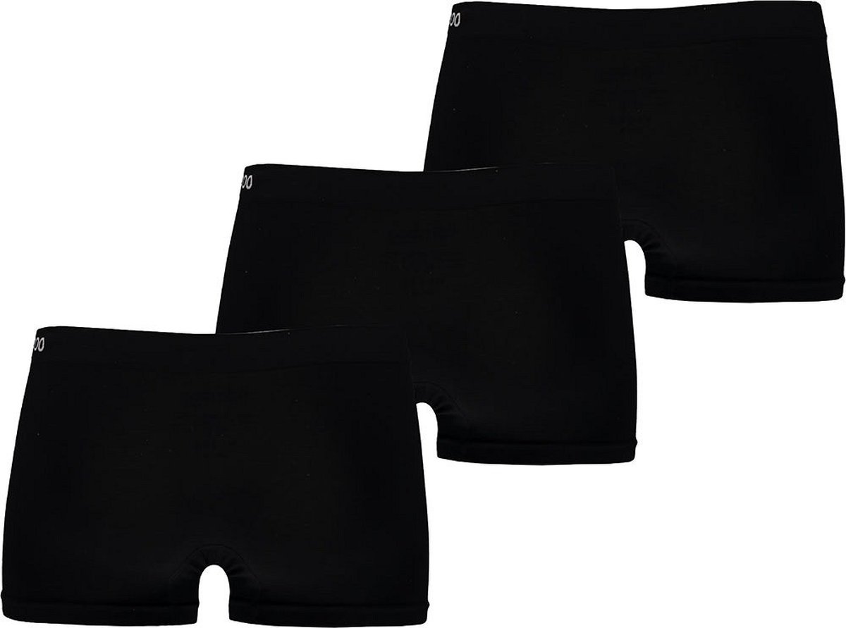 Apollo dames Basic Hipster - Bamboo naadloos - maat M - 3-pack - zwart