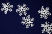 slinger sneeuwvlok 20 x 19 x 17,5 cm wit