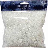 poedersneeuw glitter grof 125 gram zilver/wit