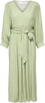Selected Femme Geillis 7/8 Midi Dress Greenery Stripe