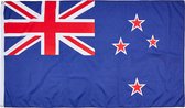 Senvi Printwear - Flag  New Zealand -  New Zealand vlag - Gemaakt Van 100% Polyester - UV & Weerbestendig - Met Versterkte Mastrand - Messing Ogen - 90x150 CM - Fair Working Conditions