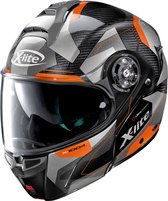 X-Lite Motorhelm - X-1004 Ultra Dedalon - Glanzend Zwart/Oranje - XL