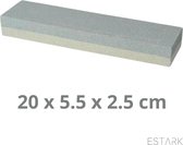 ESTARK® Whetstone - Pierre à aiguiser - Wetstone - 2 grosseurs - Set de pierres à aiguiser double face - Pour aiguiser Couteaux et ciseaux - Aiguiseur de couteaux - Couteaux d'affûtage de couteaux (20cm)