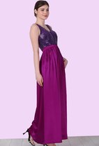 HASVEL-Maxi jurk Dames -Paarse Jurk met pailletten- Maat S-Galajurk-Avondjurk- HASVEL-Maxi Dress Women -Purple Sequin Dress - Size S-Prom Dress-Evening Dress