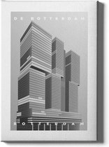 Walljar - De Rotterdam - Muurdecoratie - Poster