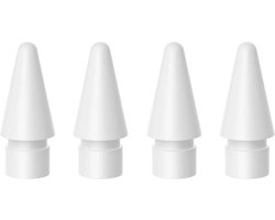 Replacement tip voor Apple Pencil 1/2 - 4 stuks - geschikt voor Apple Pencil generatie 1 & 2 - Apple Pencil Punt vervanger - Wit