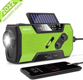 Nince Noodradio van Hoge kwaliteit 2022 Model - Groen - Solar oplaadbaar - FM/AM - Noodpakket
