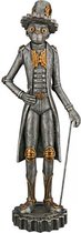 Sculptuur - Beeld - Steampunk aap zilver brons - Decoratief Fantasie Figuur