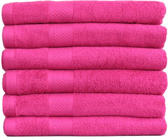 Katoenen Handdoeken Roze – Set van 12 Stuks – 50 x 100 cm | bol