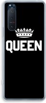 Case Company® - Sony Xperia 5 II hoesje - Queen zwart - Soft Cover Telefoonhoesje - Bescherming aan alle Kanten en Schermrand