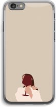 Case Company® - iPhone 6 PLUS / 6S PLUS hoesje - I drink wine - Soft Cover Telefoonhoesje - Bescherming aan alle Kanten en Schermrand