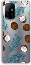 Case Company® - Oppo A94 5G hoesje - Kokosnoot - Soft Cover Telefoonhoesje - Bescherming aan alle Kanten en Schermrand