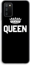 Case Company® - Samsung Galaxy A03S hoesje - Queen zwart - Soft Cover Telefoonhoesje - Bescherming aan alle Kanten en Schermrand