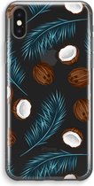 Case Company® - iPhone XS Max hoesje - Kokosnoot - Soft Cover Telefoonhoesje - Bescherming aan alle Kanten en Schermrand