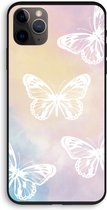 Case Company® - iPhone 11 Pro hoesje - White butterfly - Biologisch Afbreekbaar Telefoonhoesje - Bescherming alle Kanten en Schermrand