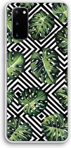 Case Company® - Samsung Galaxy S20 hoesje - Geometrische jungle - Soft Cover Telefoonhoesje - Bescherming aan alle Kanten en Schermrand