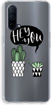 Case Company® - OnePlus Nord CE 5G hoesje - Hey you cactus - Soft Cover Telefoonhoesje - Bescherming aan alle Kanten en Schermrand