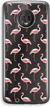 Case Company® - Motorola Moto G6 hoesje - Flamingo - Soft Cover Telefoonhoesje - Bescherming aan alle Kanten en Schermrand