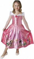 verkleedjurk Doornroosje meisjes polyester roze mt 104